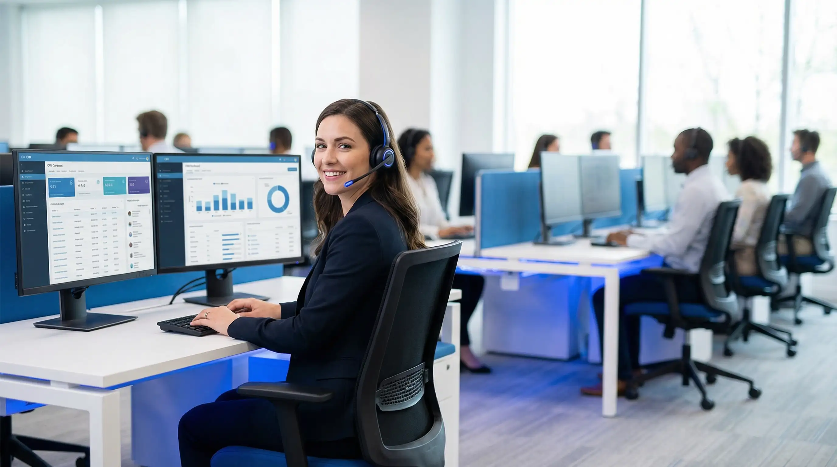 Call Centers: PCI DSS compliant agent training at scale. 24/7 access, voice simulations.