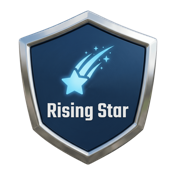 Insignia Rising Star - estrela em ascensao